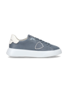 Sneakers Casual Temple Men Nubuck Blue Philippe Model
