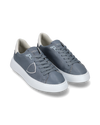 Sneakers Casual Temple Men Nubuck Blue Philippe Model