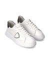 Sneakers Temple Tennis Men, White Black Philippe Model