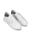 Sneakers Temple Men, White Blue Philippe Model