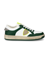 Men's Lyon Low-Top Sneakers in Recycled Leather, Green Yellow Philippe Model
