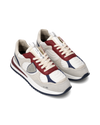 Sneakers Olympique Running Men, White Burgundy Philippe Model