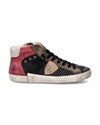 Sneakers Prsx Tennis Men, Black Burgundy Philippe Model