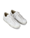 Men's Prsx Low-Top Sneakers in Leather, White Philippe Model