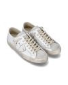 Men's low Prsx sneaker - white and grey Philippe Model