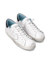 Men's Prsx Low-Top Sneakers in Leather, White Black Philippe Model
