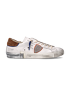 Sneakers Prsx Tennis Men, White Cognac Philippe Model