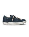 Men's Prsx Low-Top Sneakers in Leather, Indigo Philippe Model