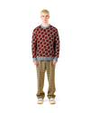 Men's Rust Crewneck Jumper Philippe Model