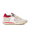 Sneakers Tropez Haute Running Men, White Red Philippe Model