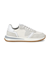 Men's Tropez 2.1 Low-Top Sneakers in Nylon And Leather, White Philippe Model