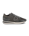 Men's Trpx Low-Top Sneakers in Leather, Coal Philippe Model