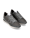 Men's Trpx Low-Top Sneakers in Leather, Coal Philippe Model