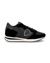 Men's Casual Trpx Low-Top Sneakers in Leather, Black Philippe Model