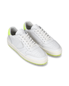 Men’s low Nice sneaker - white and neon yellow Philippe Model