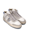 Sneakers Nice Tennis Men, White Blue Philippe Model